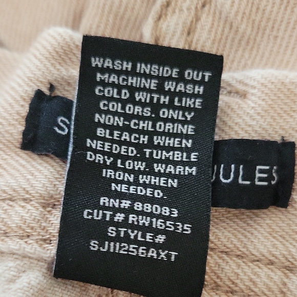 Stylish Beigey Tan Wide-Leg Jeans for Women - Picture 7 of 8